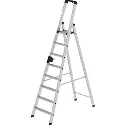 MUNK Step ladder, single sided, comfort model with ergo padÂ 8 steps