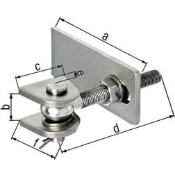 Verstellbares Torband 146 x 23 x 55 x 130 x 28 mm