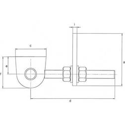 Verstellbares Torband 146x23x55x130x28x50x16x8mm