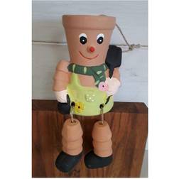 Something Different Terracotta Plant Pot Man