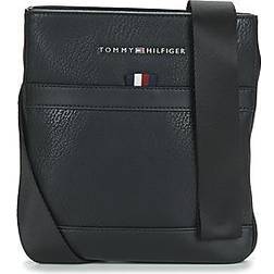 Tommy Hilfiger Small black crossbody bag with a grained finish, Black