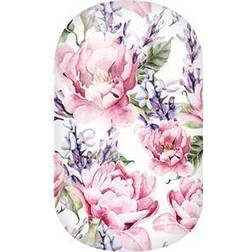 Sophie nagelfolie "Madame Fleury", blommor, rosa, Nail Wraps ultratunna självhäftande långvariga nagelfolier