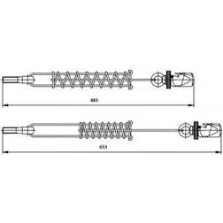 Kabeltrækfjeder Til Psenrope-træk-switch Type: 570311