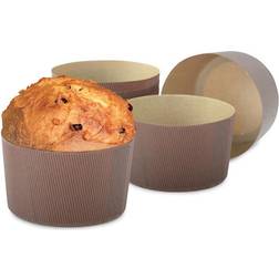 Decora Panettone Bakform 500g Engångs Ugnssäker 5-Pack Utstickare