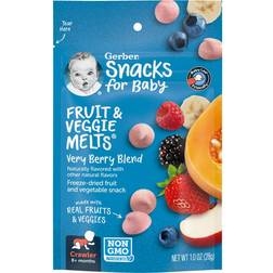 Gerber Gerber Snacks for Baby Fruit & Veggie Melts, Very Berry Blend, 1 Ounce 28g
