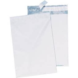 Quality Park 46190 Redi-Strip Recycled Poly Mailer, Side Seam, 9 x 12, White, 100/Pack