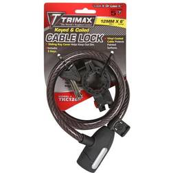 Trimax Trimaflex Coiled Cable Lock with Bracket