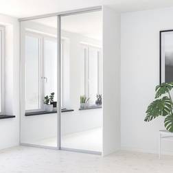 Elfa Original silv./spegel 938x2350 Skjutdörr (x)