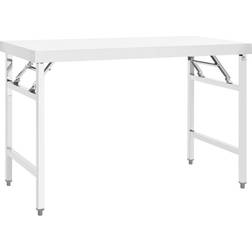 vidaXL Table de travail pliable de cuisine 120x60x80 cm Inox