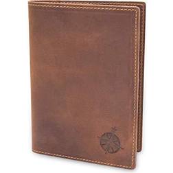 Wanderings Leather Travel Wallet with Passport Holder - Case with RFID Passport