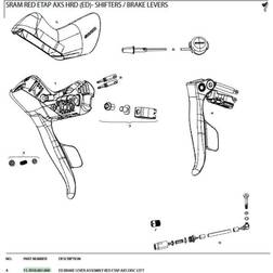 Sram Brake Lever Assembly Left For Red Disc Axs