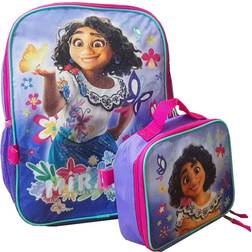 Zoofy 16" Encanto Mirabel Backpack with Lunch Kit Pink/Purple/White One-Size