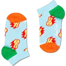 Happy Socks Kids Bunny Low Sock - Light Yellow/Orange/Red/Green