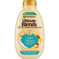 Garnier Ultimate Blends Argan Richness Nourishing Vegan Shampoo For Dry Hair Enriched Argan Oil Almond Cream