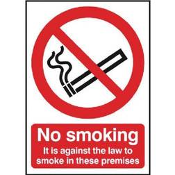 Signs & Labels Safety Sign 297x210mm No Smoking SR72082