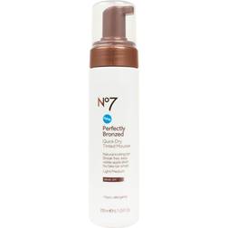 No7 Bronzed Quick Dry Tinted Mousse Light/Medium 200ml