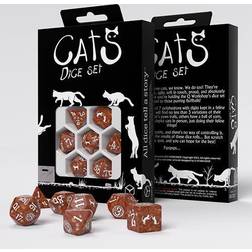 Q Workshop Cats Dice Set 7pcs (Muffin)