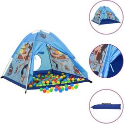 vidaXL Children Play Tent Blue 120x120x90 cm