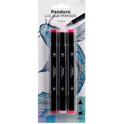 Panduro colour markers 3-pak – Red Tones