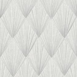 Profhome 378641-GU Graphic wallpaper wall matt white grey 5.33 m2 (57 ft2)
