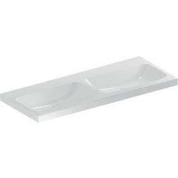 Geberit iCon Light Doppelwaschtisch, 120 cm x 48 cm, ohne Hahnloch, ohne Überlauf,501838