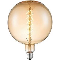 Designleuchtmittel PLUTO G180 amber LED Filament 2200K E27