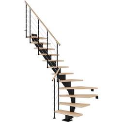 Dolle Hamburg Kvartsvingstrappe STYLE 6-Olieret Bøg 258 cm