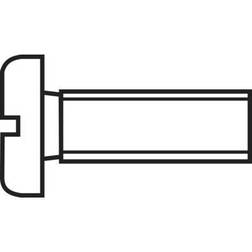 Toolcraft 814679 Cylinderskruvar M3 84 Stål förzinkad