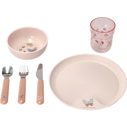 Mepal Mio Children's Dinnerware Set Flowers & Butterflies 6pcs