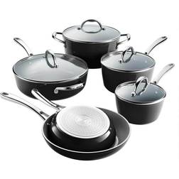 Tramontina 10 Piece Cold Forged Ceramic with lid