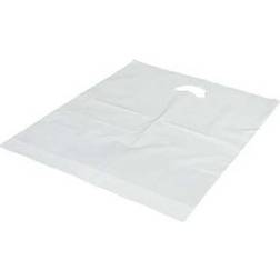 Daarbak Bærepose 370x450/40 mm 40 my LDPE med 50% Genbrugsplast Hvid, 500 stk/krt