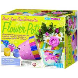 4M Blomkruka KidzMaker Måla din egen terrakotta Flower P One Size Kreativt lekset