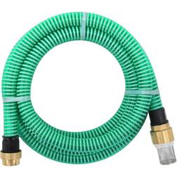 Be Basic Tubo di Aspirazione con Connettori in Ottone 20 m 25 mm Verde