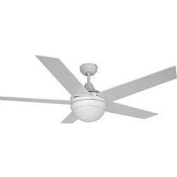 Edm Fan with Light Adriatico White