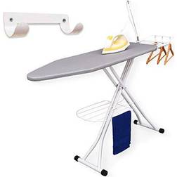 Xabitat Deluxe Ironing Board with Wall Mount Storage Safety Iron Rest -Grey