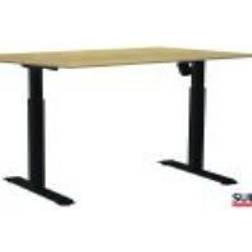 Sun-Flex EASYDESK ADAPT VI, Traffic Black, Birchlaminate, 120*80*2,2 cm 124x83x30mm (1stk)