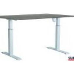 Sun-Flex EASYDESK ADAPT II, Pure White, Greylaminate, 160*80*2,2 cm 164x83x18,5mm (1stk)