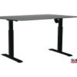 Sun-Flex EASYDESK ADAPT II, Traffic Black, Greylaminate, 160*80*2,2 cm 164x83x18,5mm (1stk)