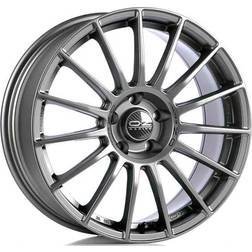 OZ Superturismo LM Matt Gun Metal Silver Lettering 8x18 5/114.3 ET45 B75