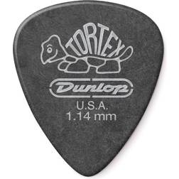 Dunlop 12 mediators Tortex Pitch black 1.14 mm 488P114