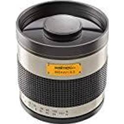 Mantona Walimex Pro 800 mm 1: 8,0 DSLR-spegelglas Nikon Z glasbajonett vit manuellt fokus, beräknad