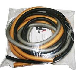 Cando 10-5689 Latex-Free Exercise Tubing Pep Pack, Difficult, Black/Silver/Gold