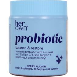 Her Own Her Own 60-Count Probiotic Gummies White 60 st