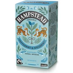 Peppermint & Spearmint Tea Bags Organic Biodynamic Fairtrade Hampstead Tea