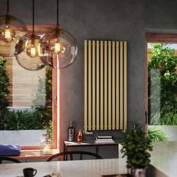 Terma Brass Horizontal Designer Radiator Oval Column Central Heating Rads