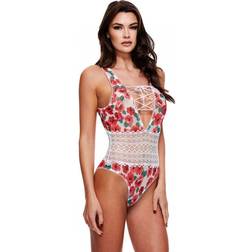 Baci Lingerie White Floral Lace S/M
