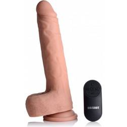 Curve Toys Vibrating & Thrusting XL Dildo with Suction Cup and Balls