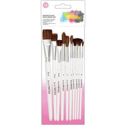 Docrafts Artiste Watercolour Paint Brush Set (10pk)