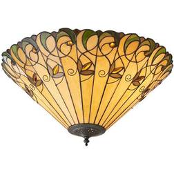 Loops Tiffany Ceiling Flush Light