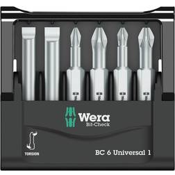 Wera Bit-Check 6 Universal 1 SB Bit Kreuzschlitzschraubendreher